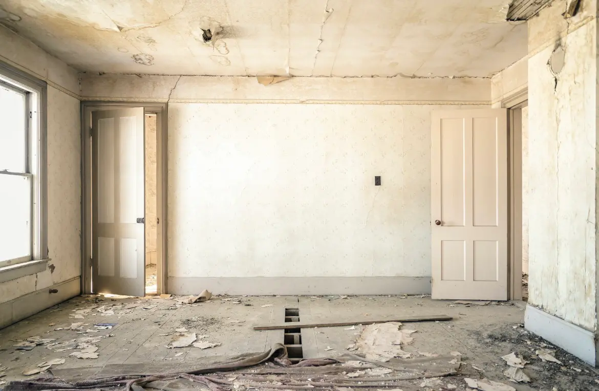 Waste disposal crew managing a cleanout project in Plymouth